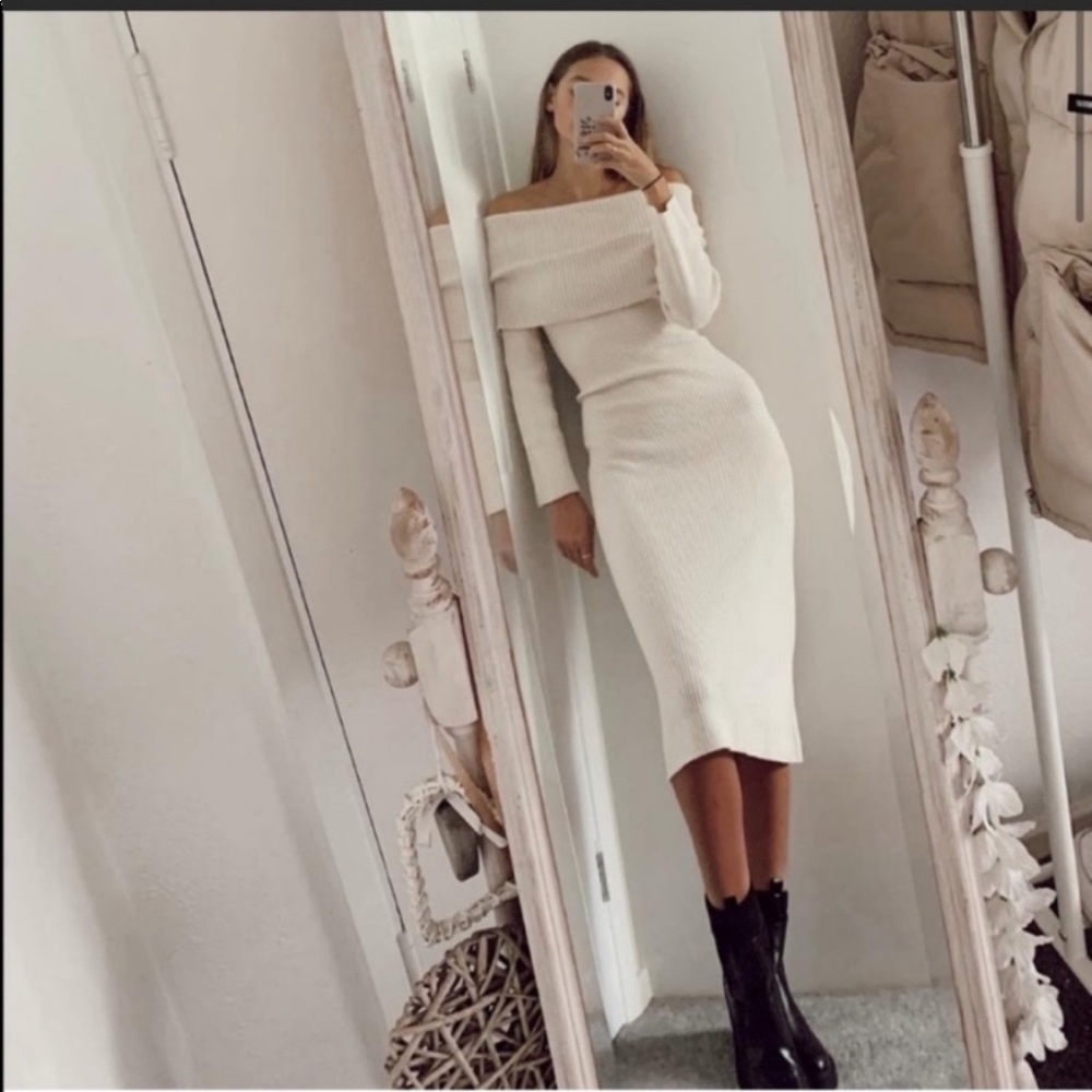 Zara Long Knit Dress - Picture 4 of 15